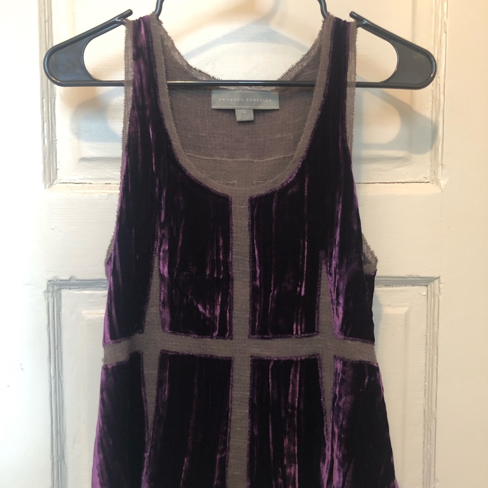 Proenza Schouler Velvet Blouse Top